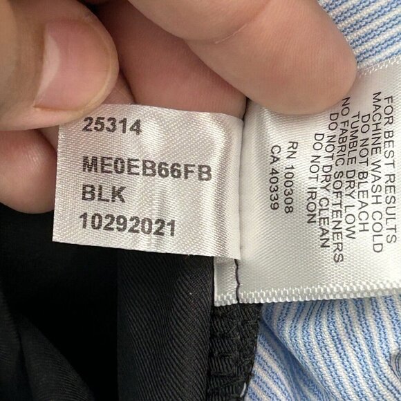 Peter Millar Pants Men 40x24 Black EB66 Performance Five Pocket Chino Trousers - Picture 12 of 16